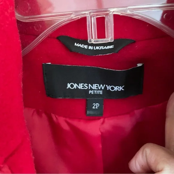 NWT Jones New York wool peacoat 2P